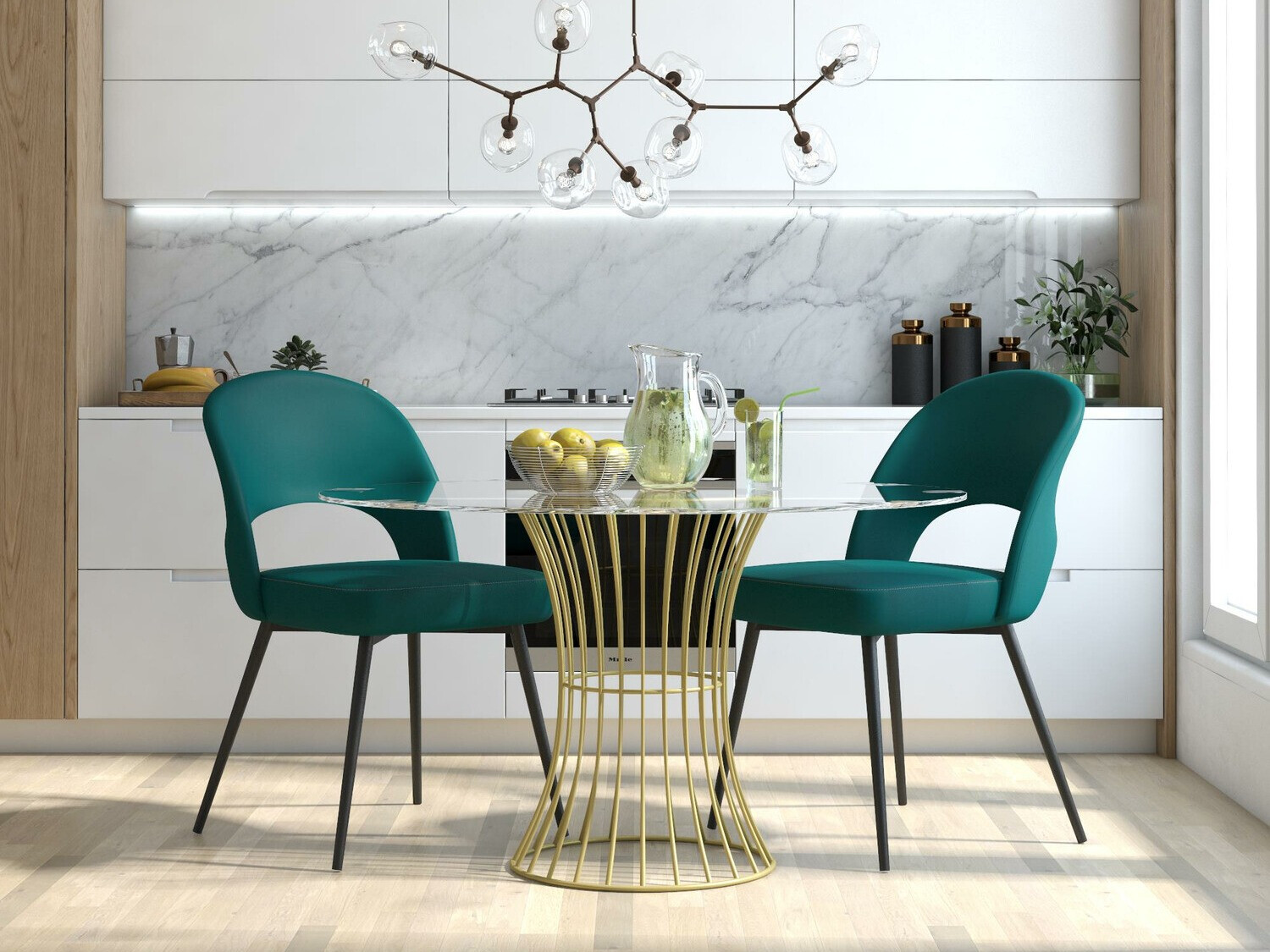 Krēsls CosmoLiving by Cosmopolitan 126 (Melns + Zaļš)