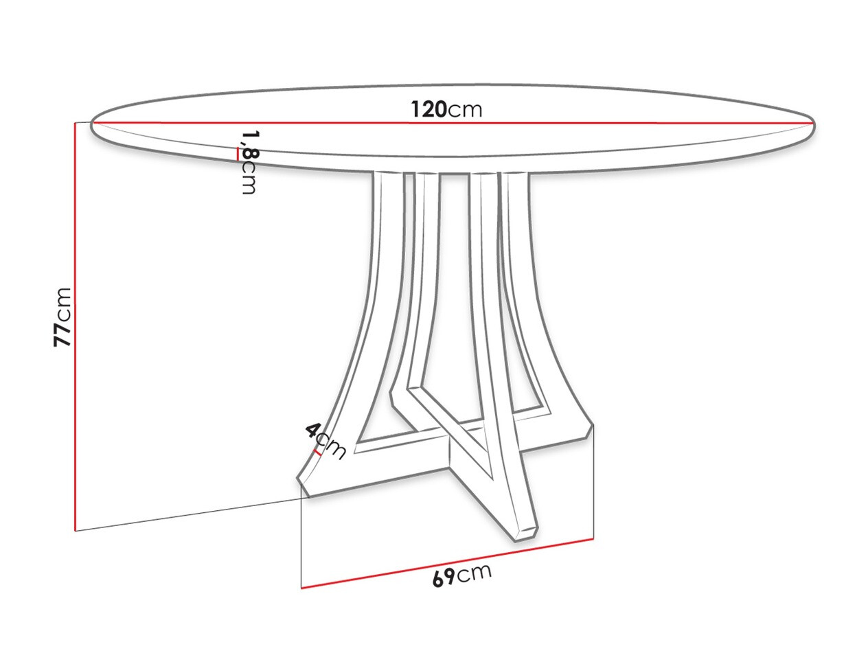 Galds Racine 121 (Melns)