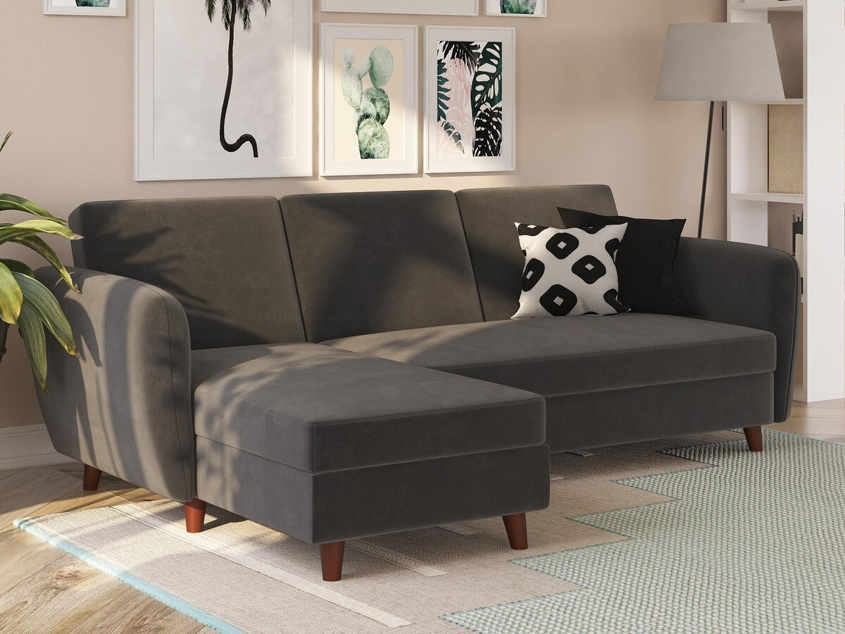 Stūra dīvāns Novogratz 108 (Pelēks)