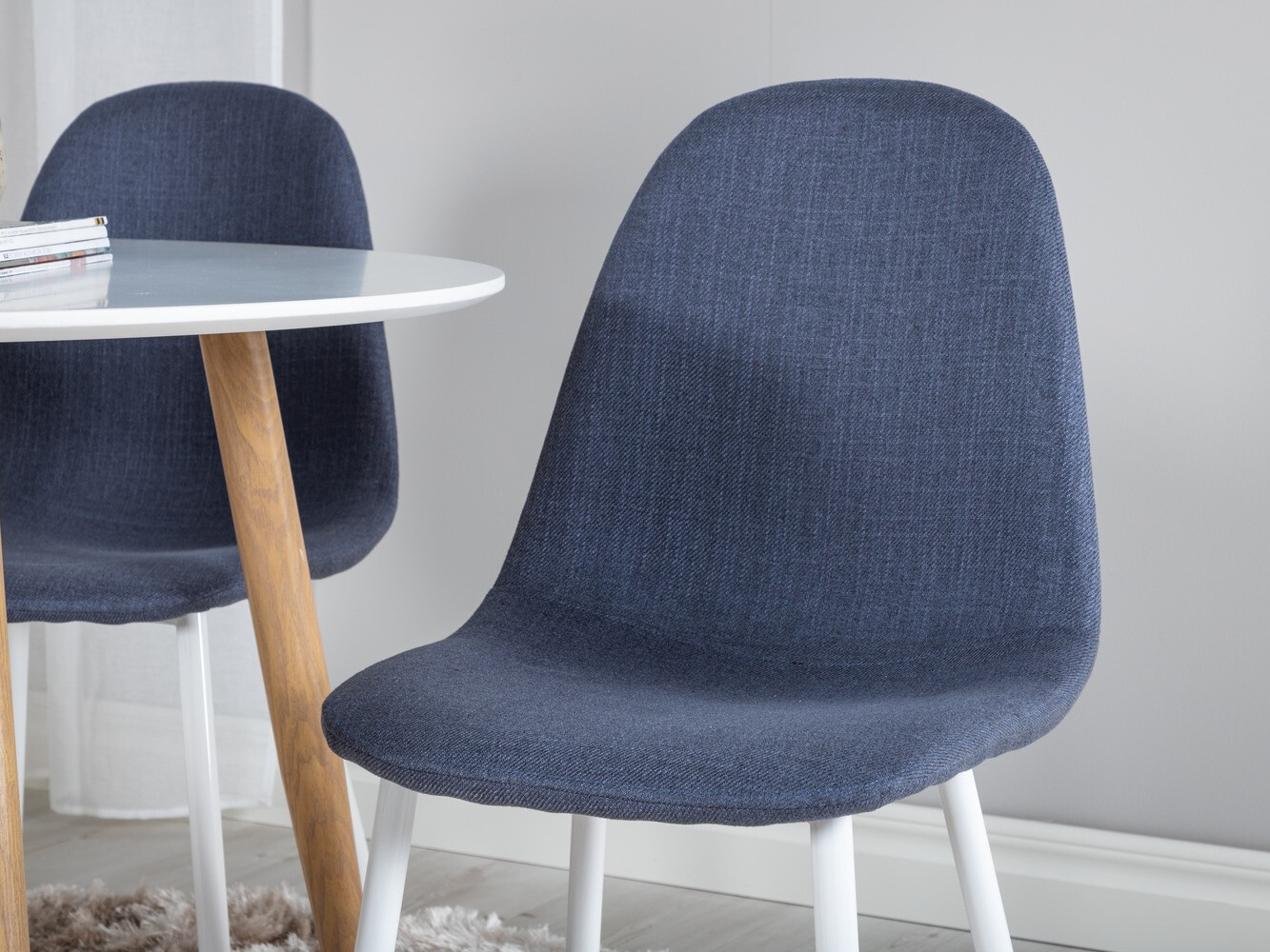 Ēdamistabas komplekts Dallas 291 (Zils + Balts)