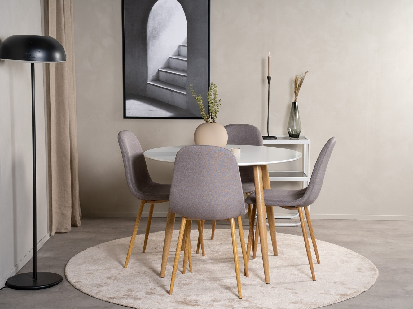 Обеденный гарнитур Dallas 291 (Серый + Дуб)