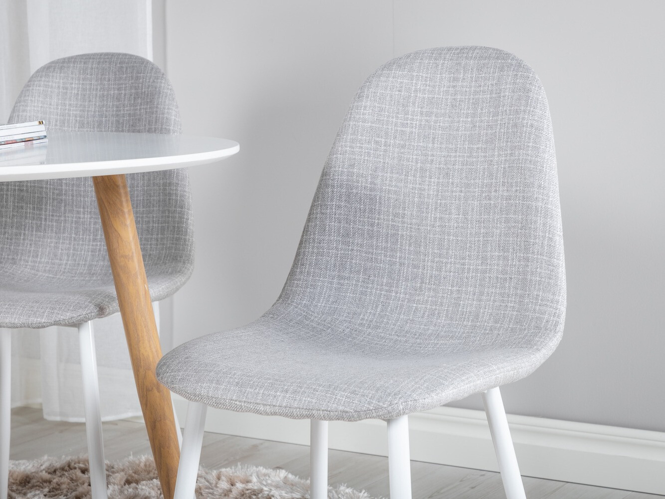 Обеденный гарнитур Dallas 291 (Светло-серый + Белый)