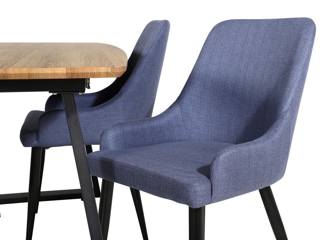 Обеденный гарнитур Dallas 334 (Синий + Чёрный)