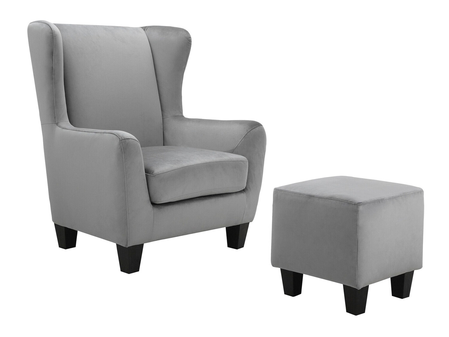 Atpūtas krēsls Denton 641 (Pelēks + Melns)