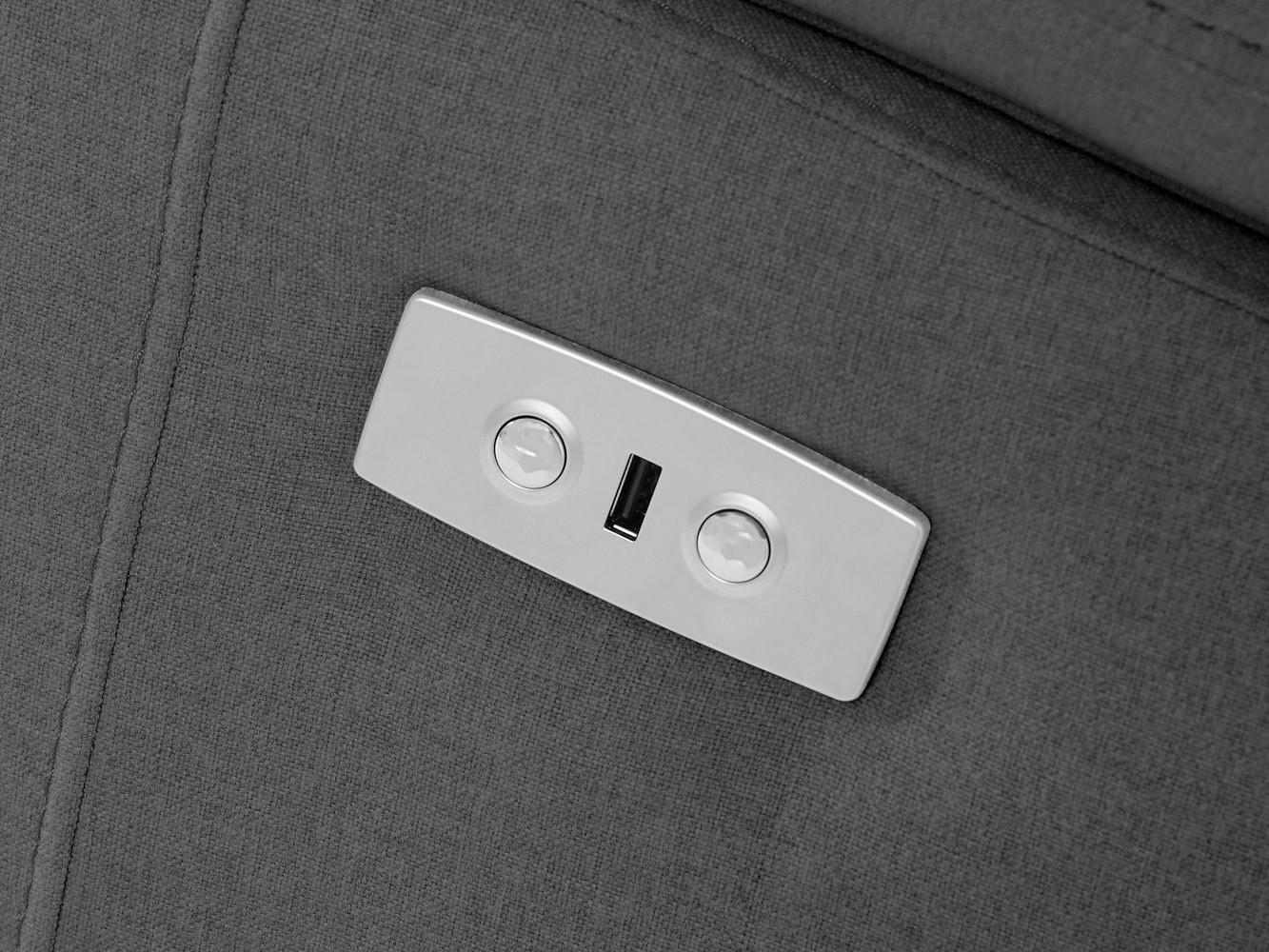 Stūra dīvāns reglaineris Denton 698 (Antracīts)