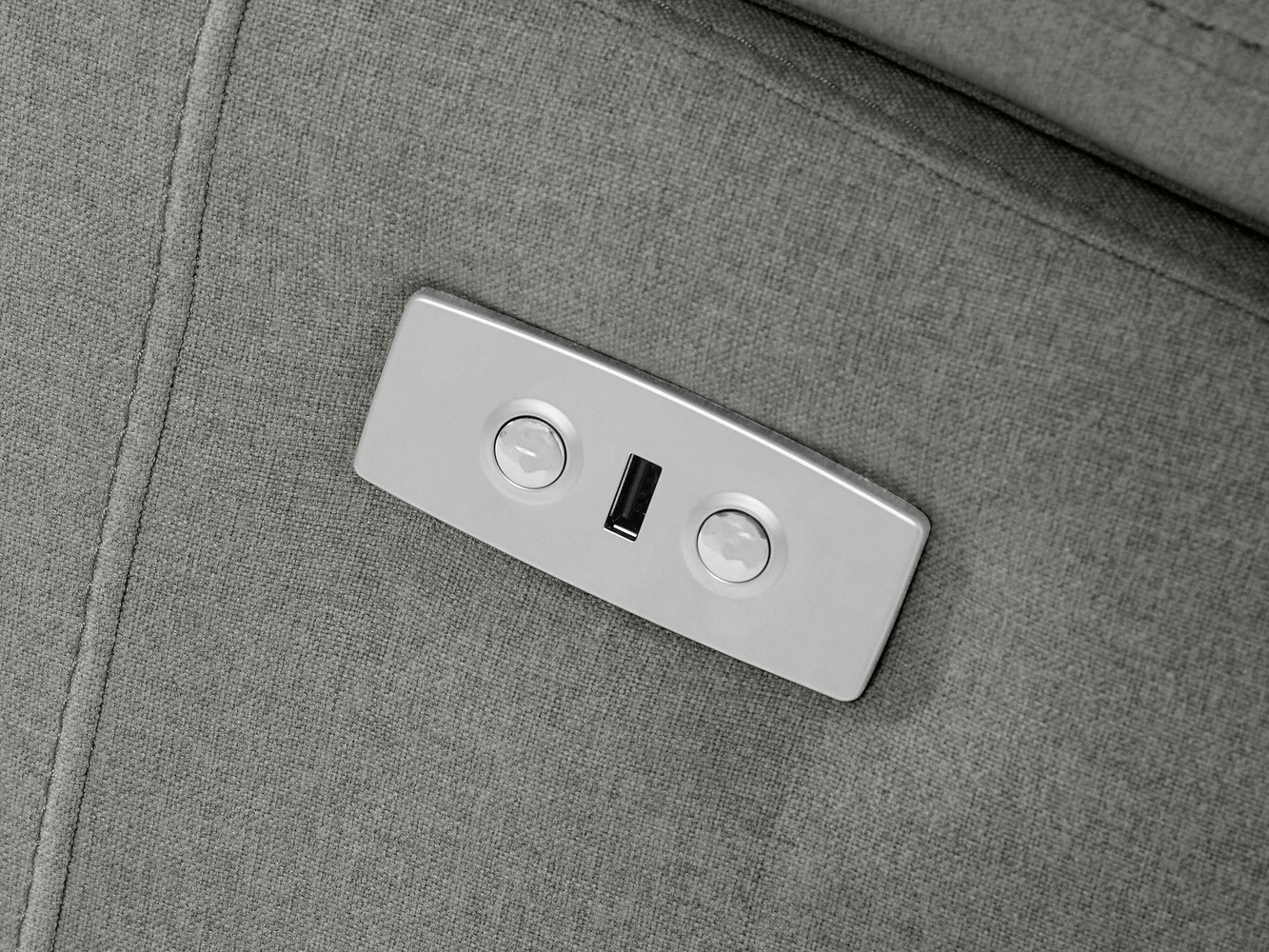 Угловой диван реклайнер Denton 698 (Серый)