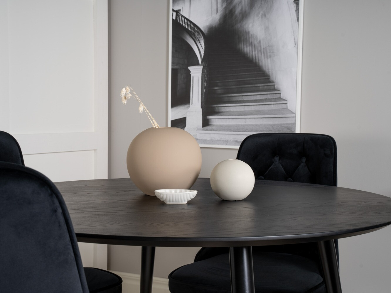 Ēdamistabas komplekts Dallas 1178 (Melns + Zelta)