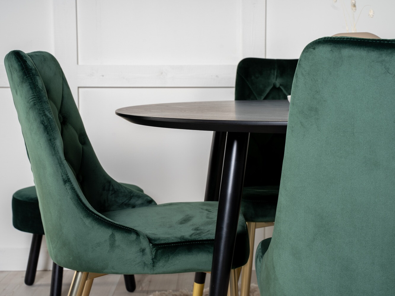 Ēdamistabas komplekts Dallas 1178 (Zaļš + Zelta)