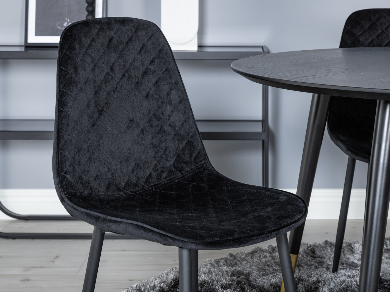 Ēdamistabas komplekts Dallas 1183 (Melns)