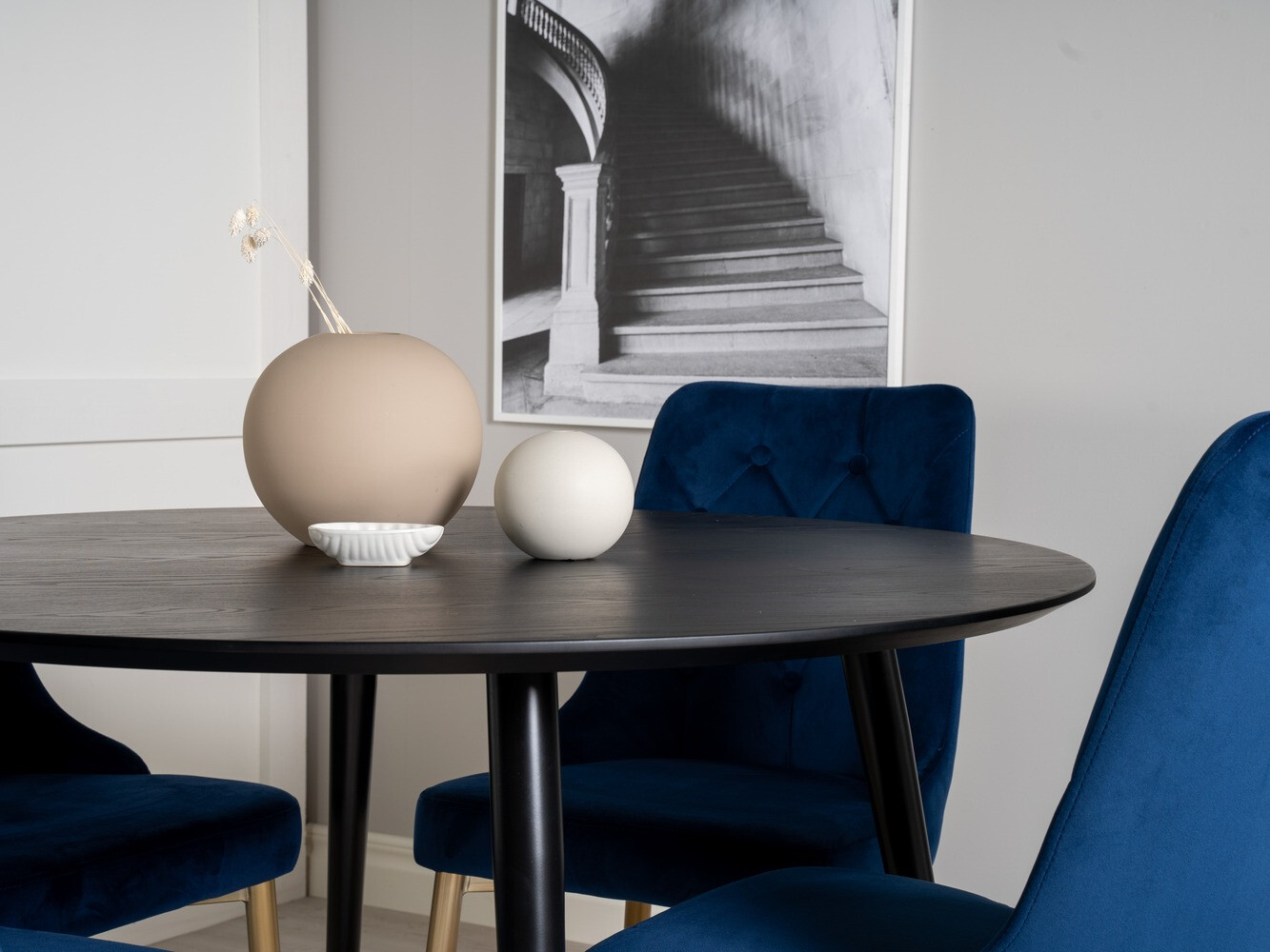 Обеденный гарнитур Dallas 1178 (Синий + Золотой)