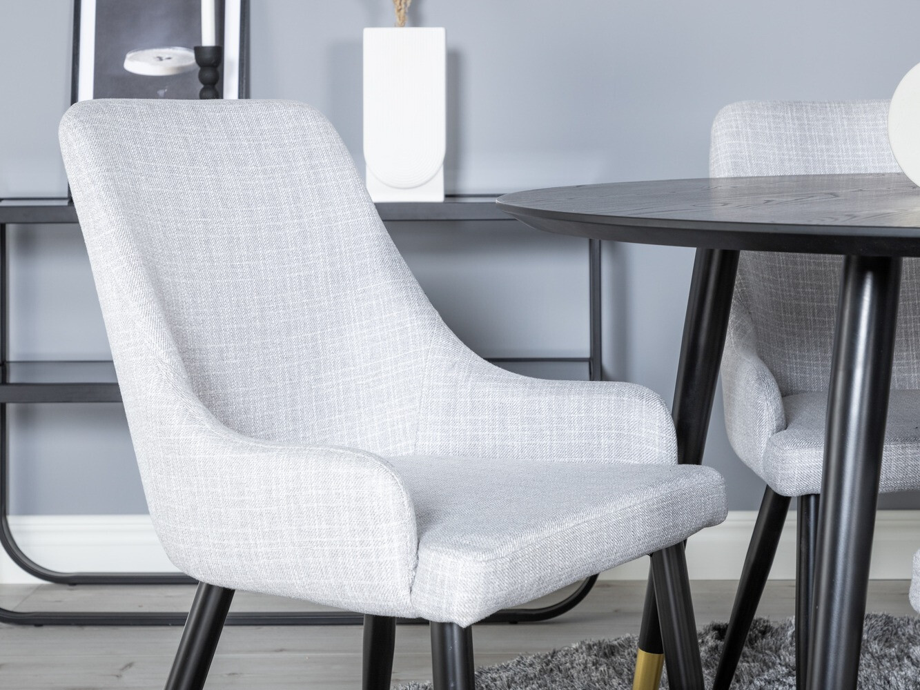 Обеденный гарнитур Dallas 1181 (Серый + Чёрный)