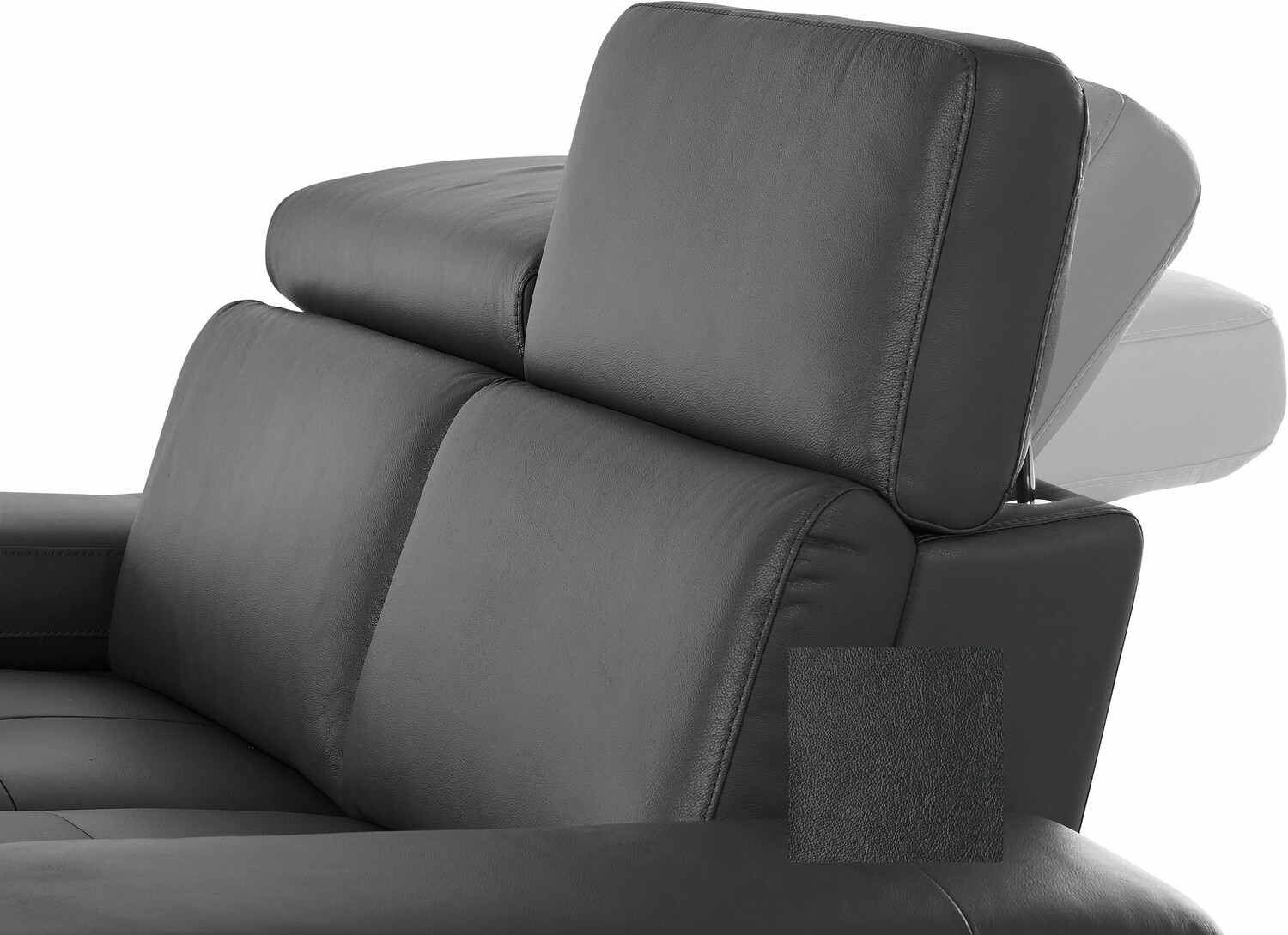 Stūra dīvāns reglaineris Denton 1492 (Melns)