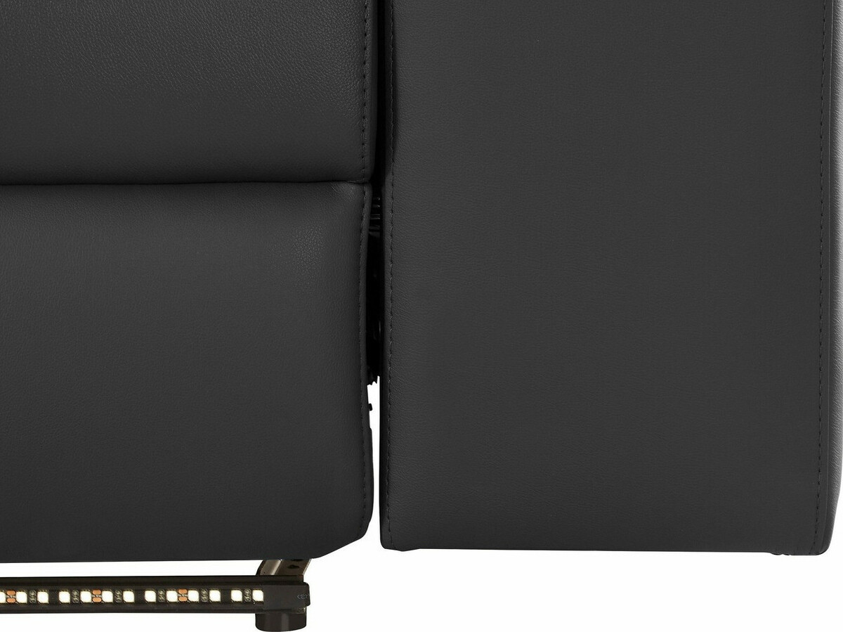 Stūra dīvāns reglaineris Denton 1493 (Melns)