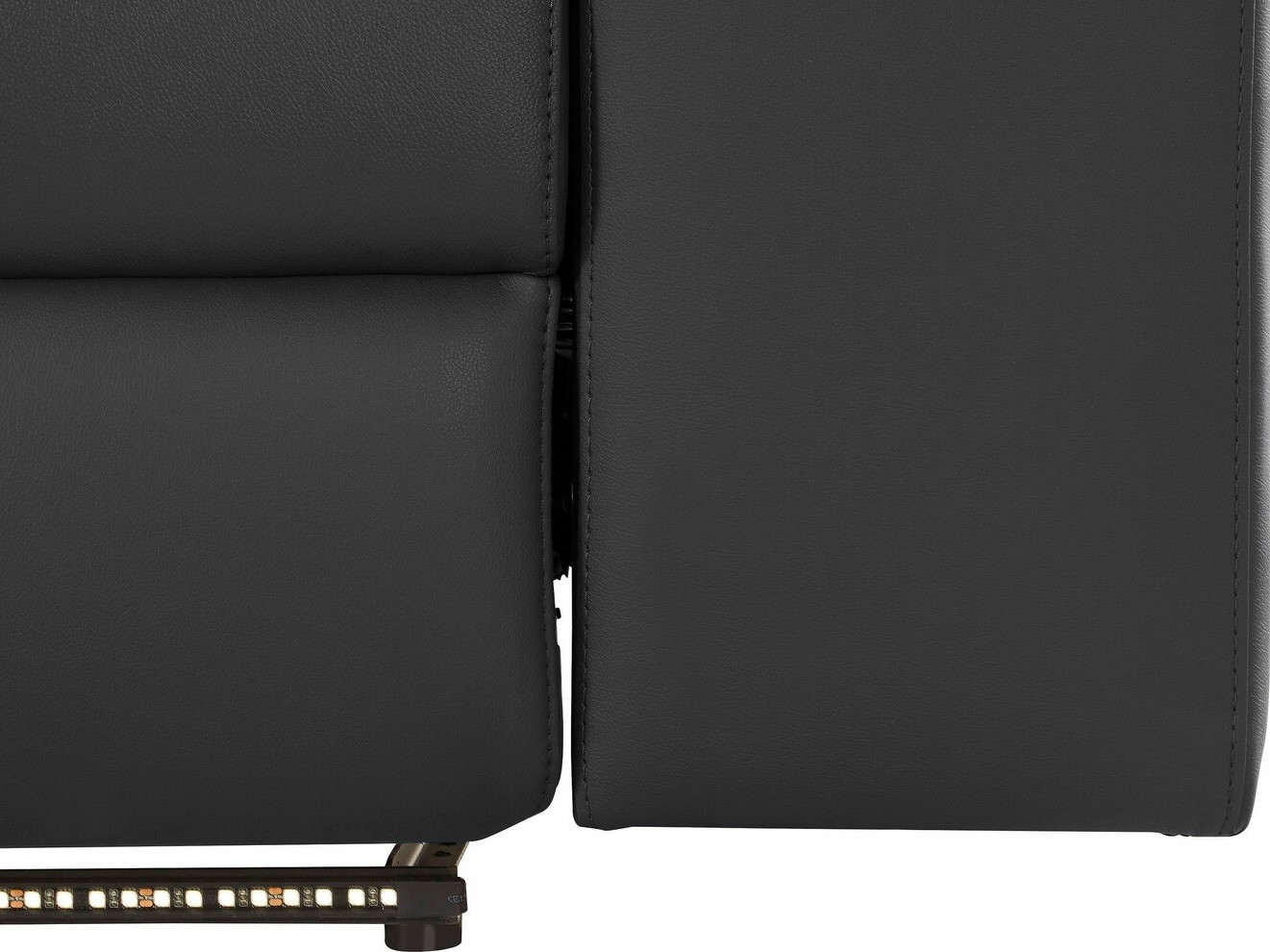 Угловой диван реклайнер Denton 1492 (Чёрный)