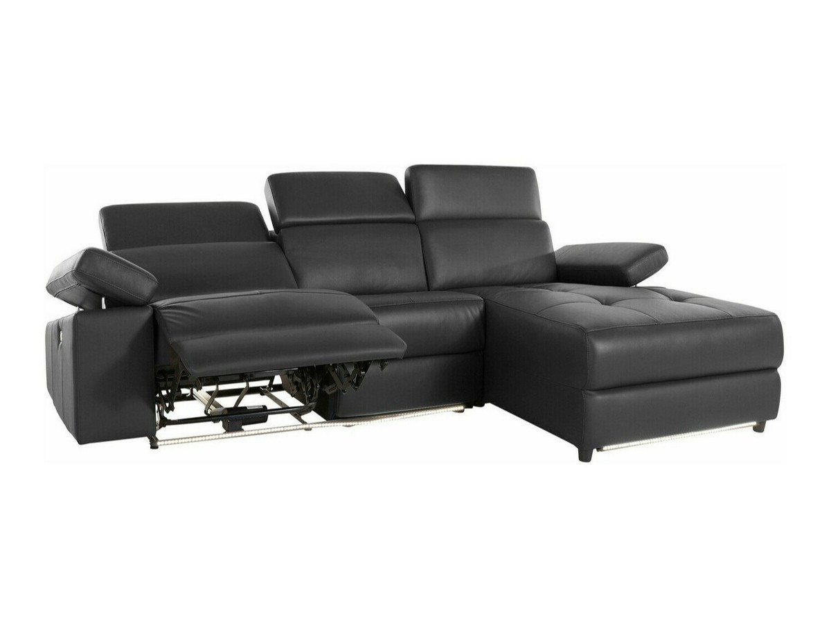 Stūra dīvāns reglaineris Denton 1492 (Melns)