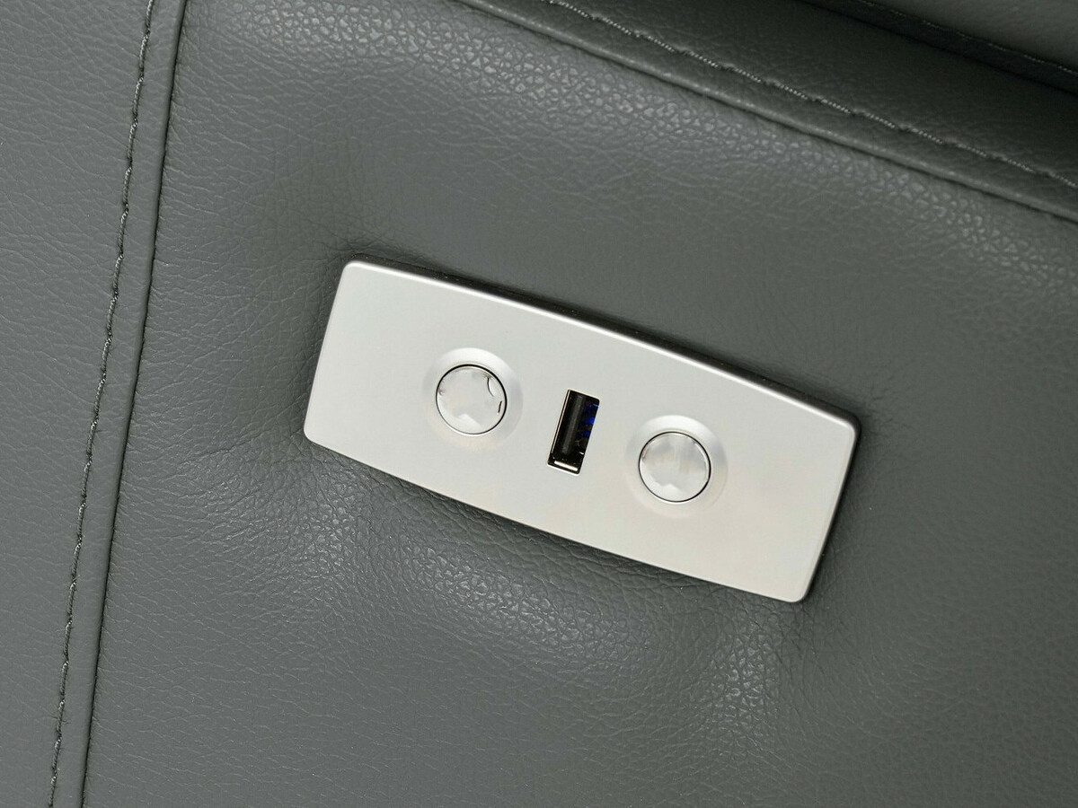 Stūra dīvāns reglaineris Denton 1492 (Pelēks)