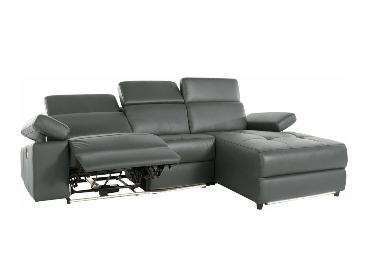 Stūra dīvāns reglaineris Denton 1492 (Pelēks)