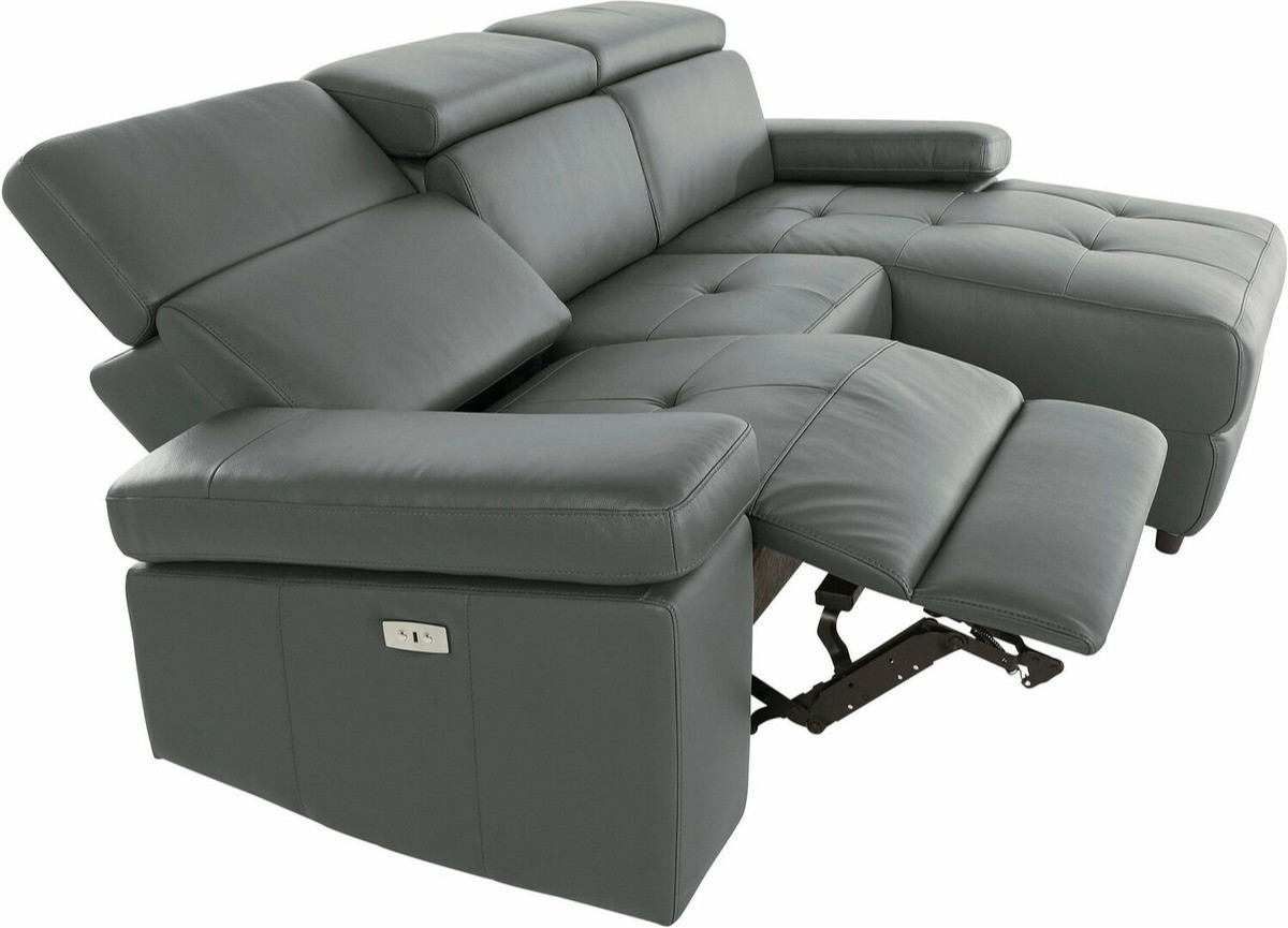 Stūra dīvāns reglaineris Denton 1492 (Pelēks)