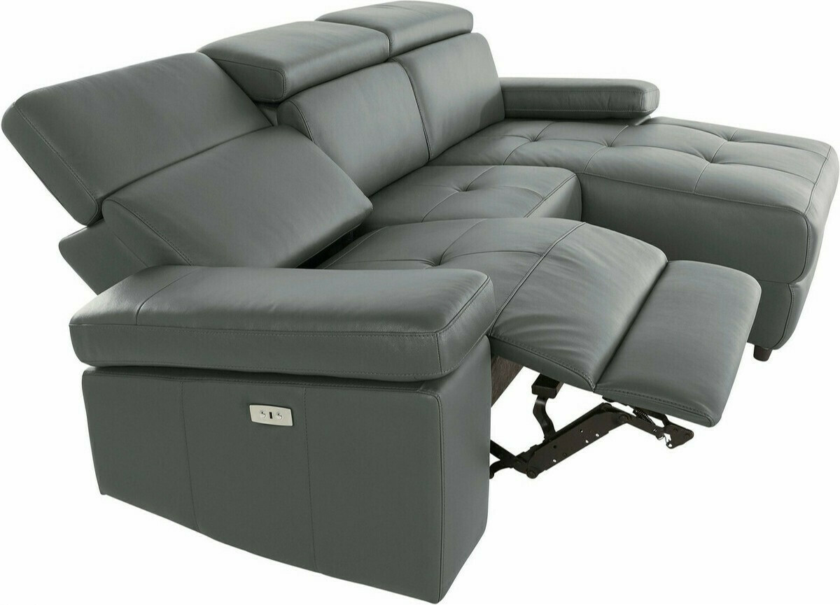 Stūra dīvāns reglaineris Denton 1493 (Pelēks)