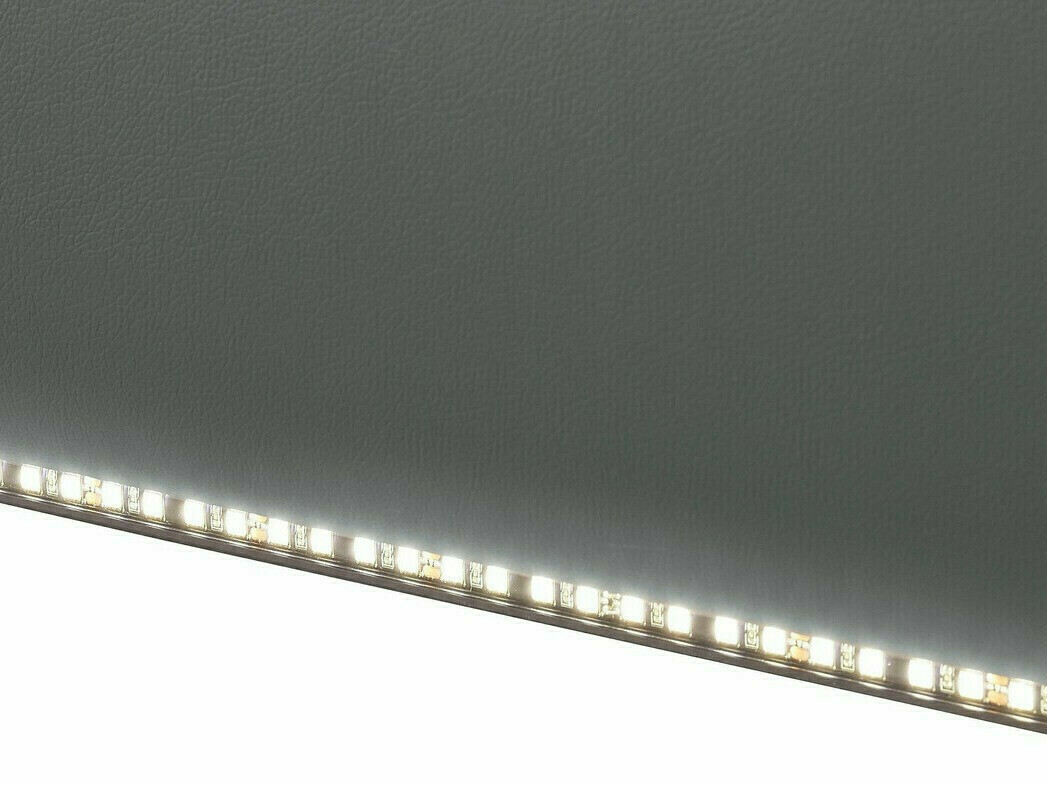 Stūra dīvāns reglaineris Denton 1493 (Pelēks)