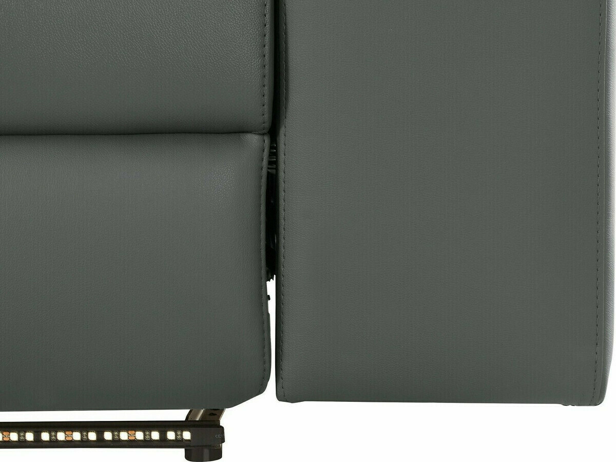 Stūra dīvāns reglaineris Denton 1493 (Pelēks)