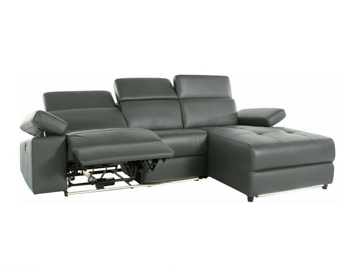 Угловой диван реклайнер Denton 1493 (Серый)