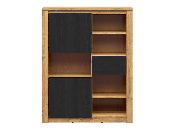 Стеллаж Boston 636 (Черный дуб + Дуб)