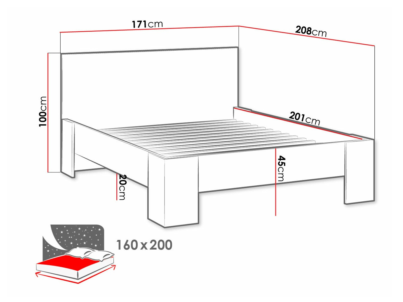 Кровать Avimora 115