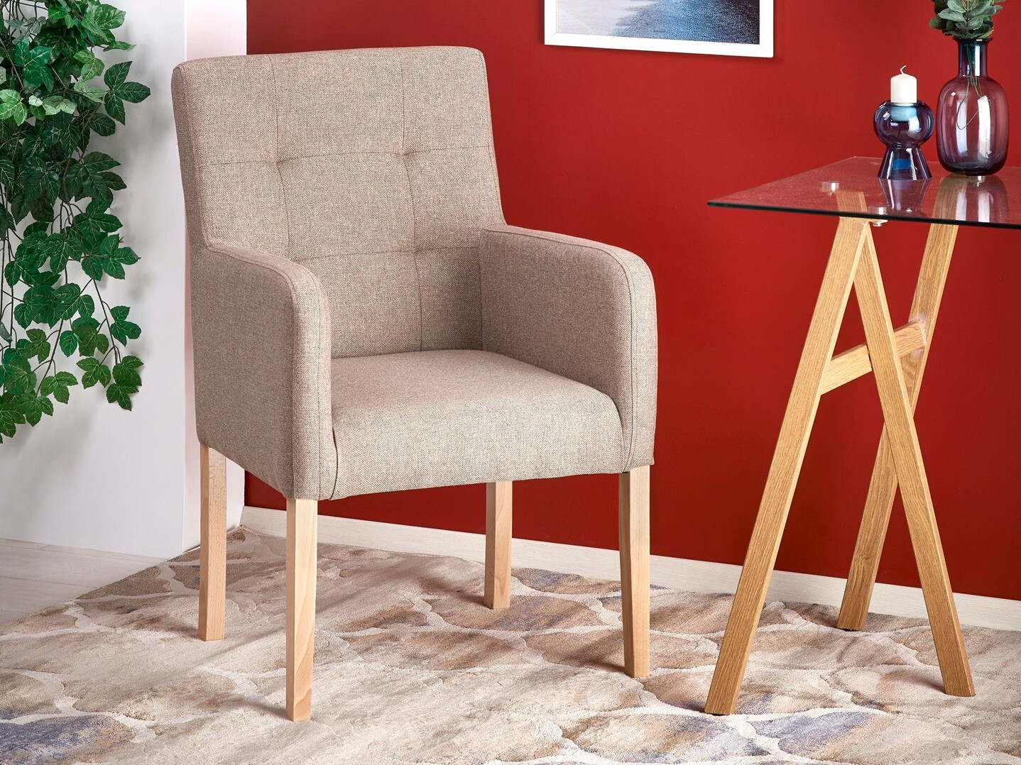 Krēsls Houston 1056 (Medus ozols + Bēšs)