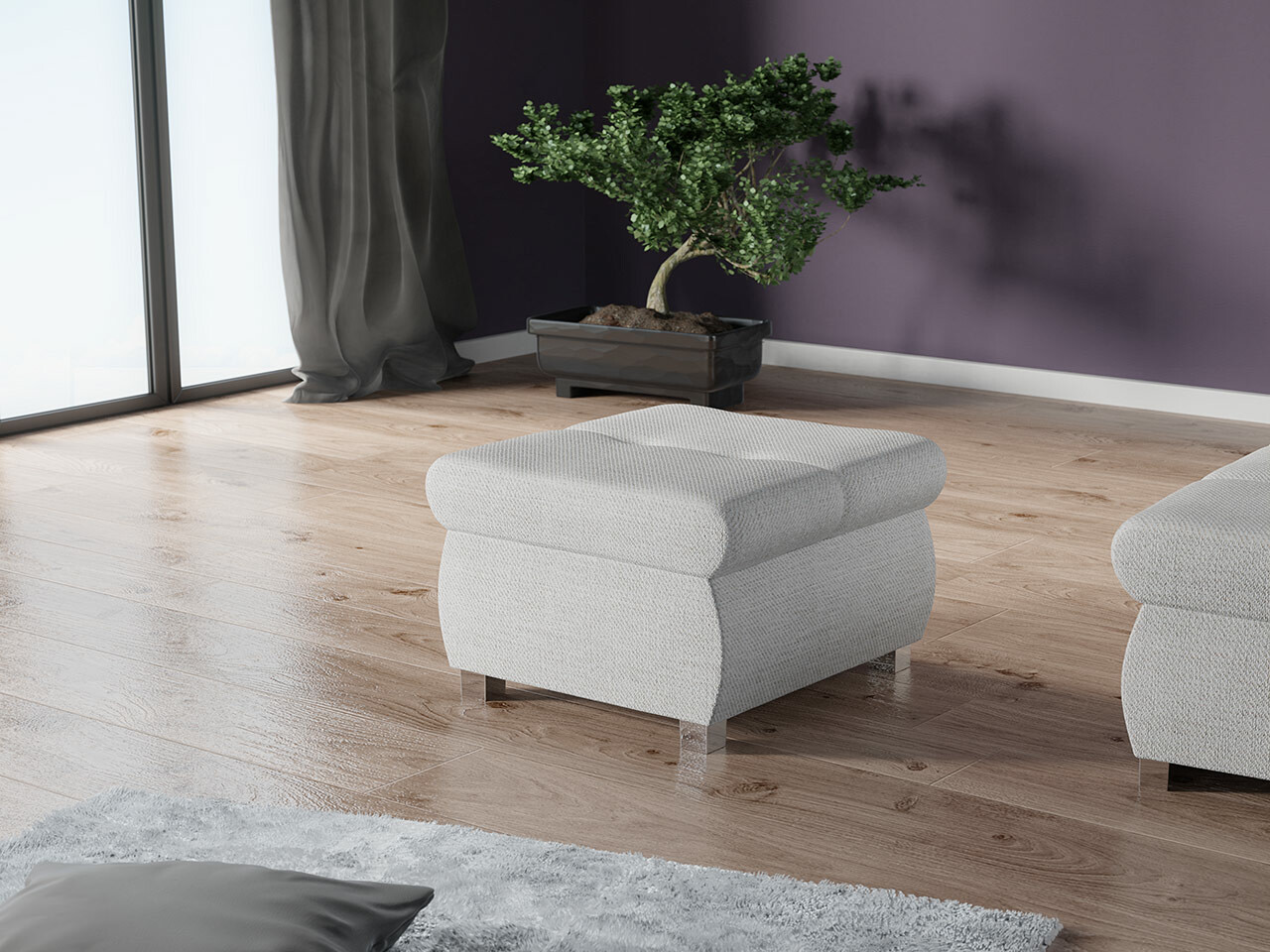 Пуф Comfivo 122 (Magic Velvet 2219 + Magic Velvet 2217)