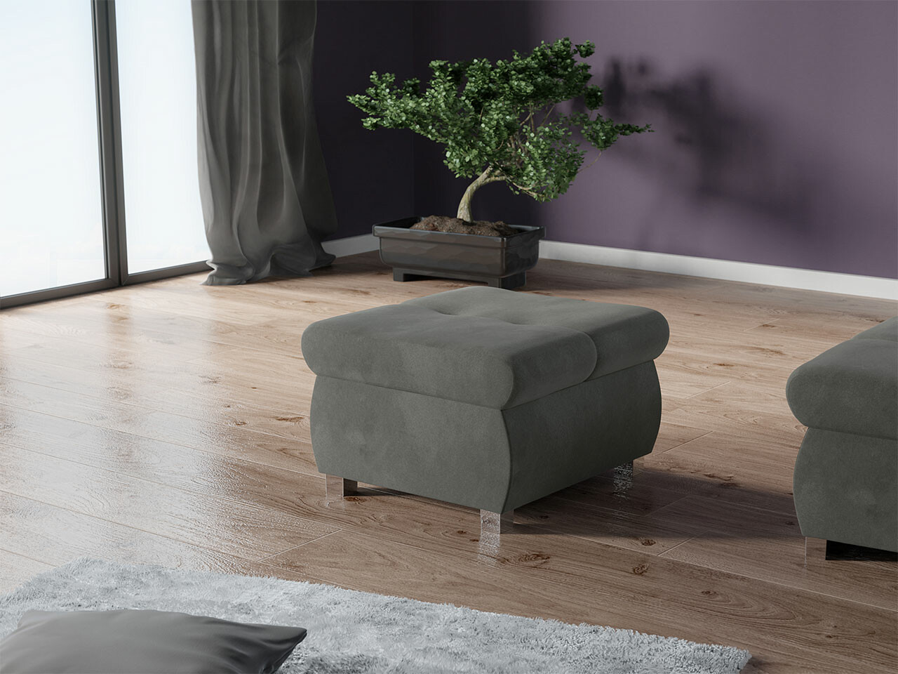 Pufs Comfivo 122 (Uttario Velvet 2971)