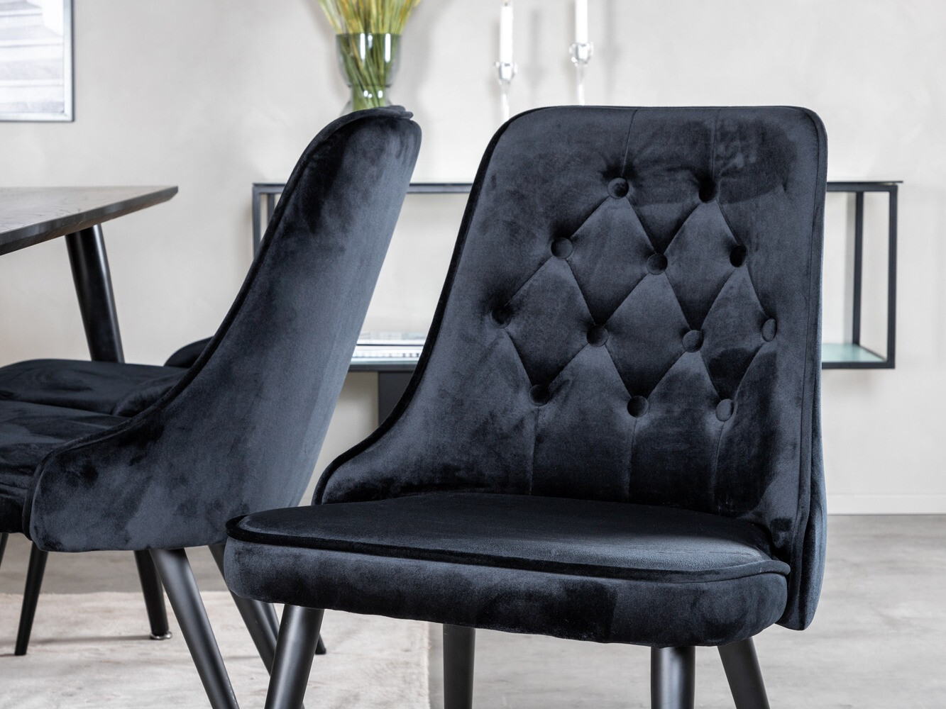 Ēdamistabas komplekts Dallas 1336 (Melns)