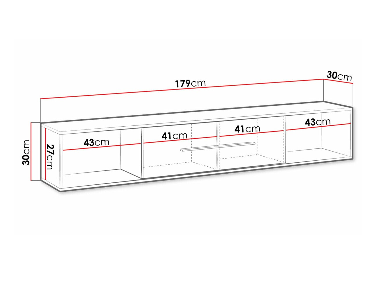 Настенная полка Avimora 108 (Грецкий орех)