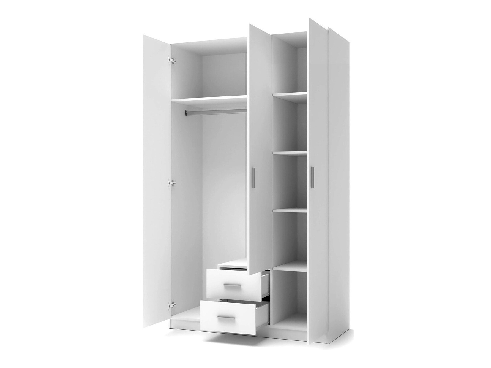 Skapis Cirveso 113 (Sonomas ozols + Glancēts balts)