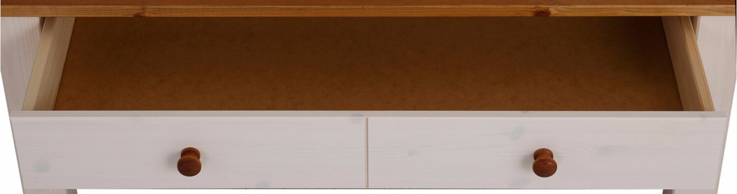 Žurnālu galdiņš Denton 754 (Balts + Medus ozols)