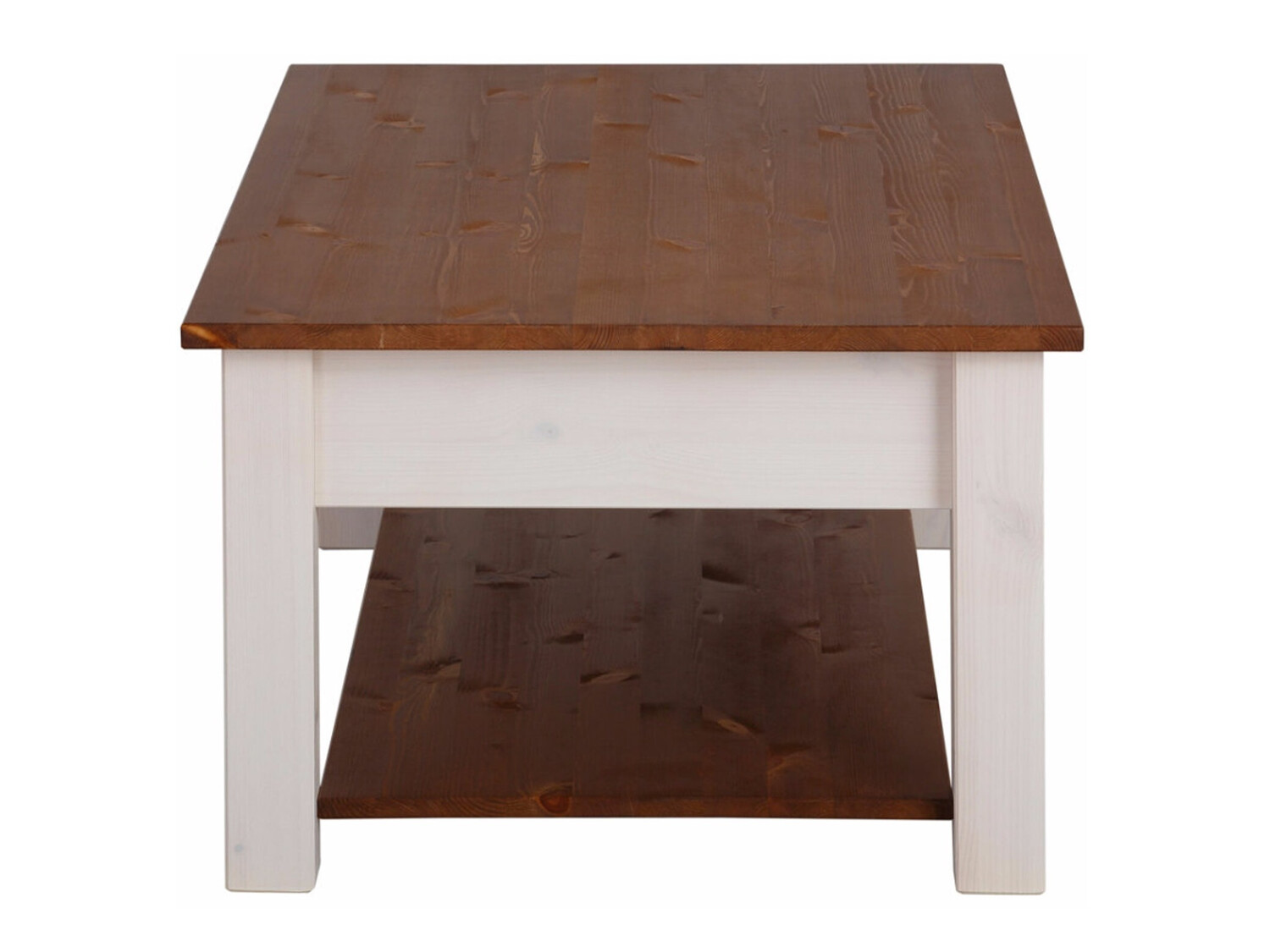 Žurnālu galdiņš Denton 754 (Balts + Medus ozols)