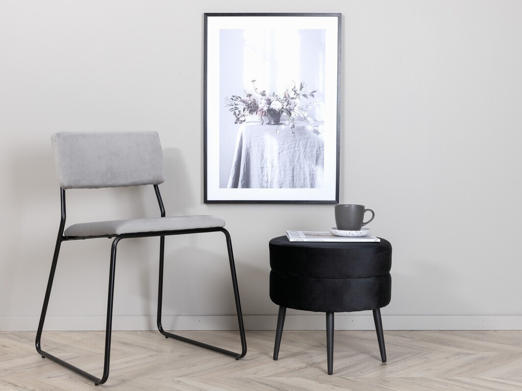 Krēsls Dallas 2613 (Gaiši pelēks + Melns)