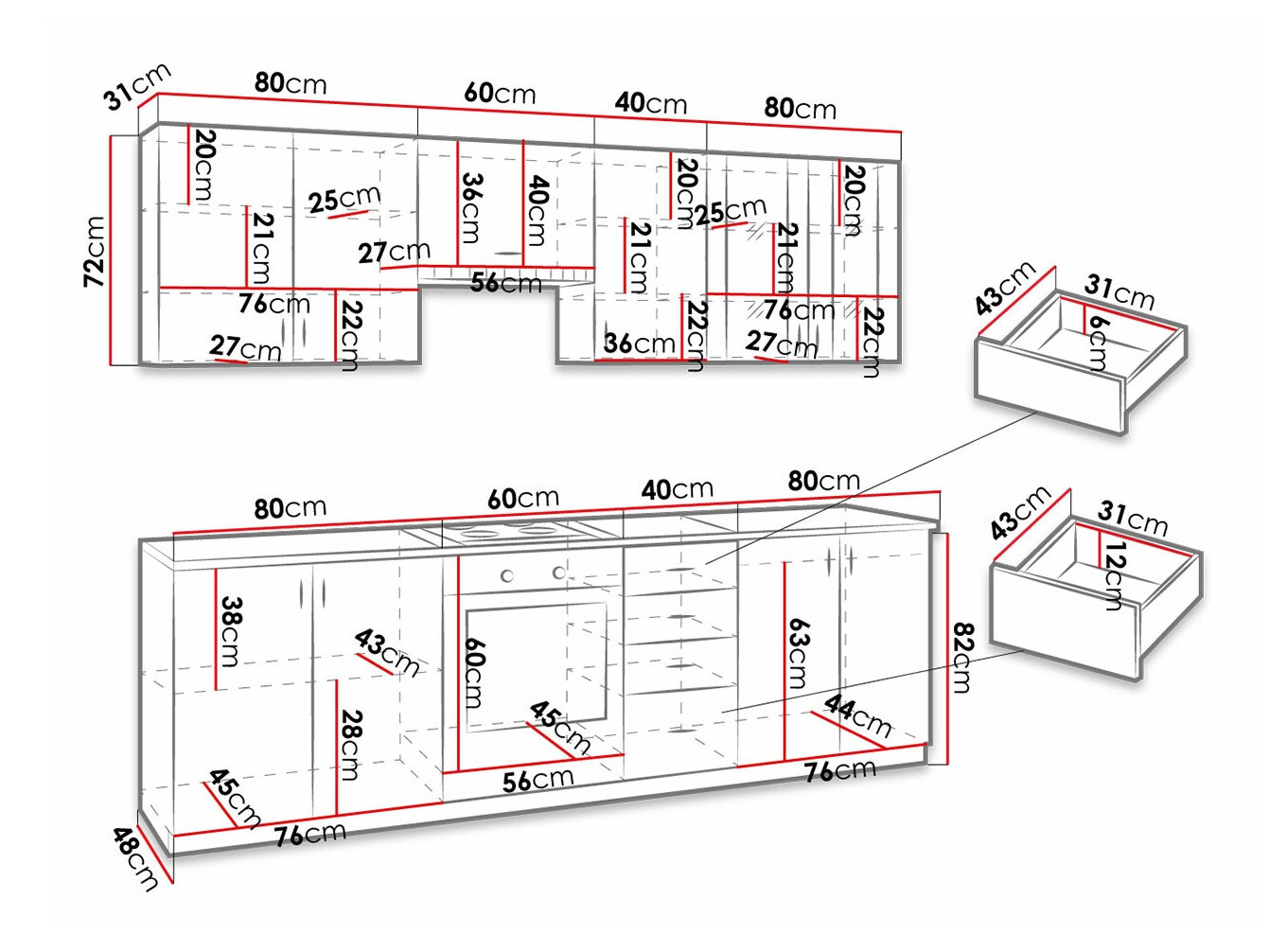 Кухонный гарнитур Tucson 166