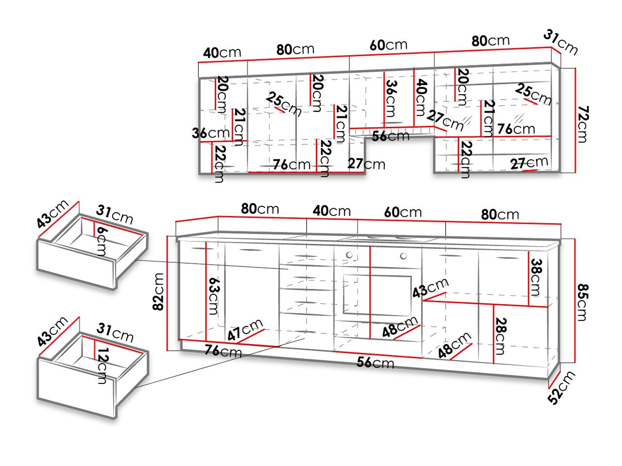 Кухонный гарнитур Tucson 167