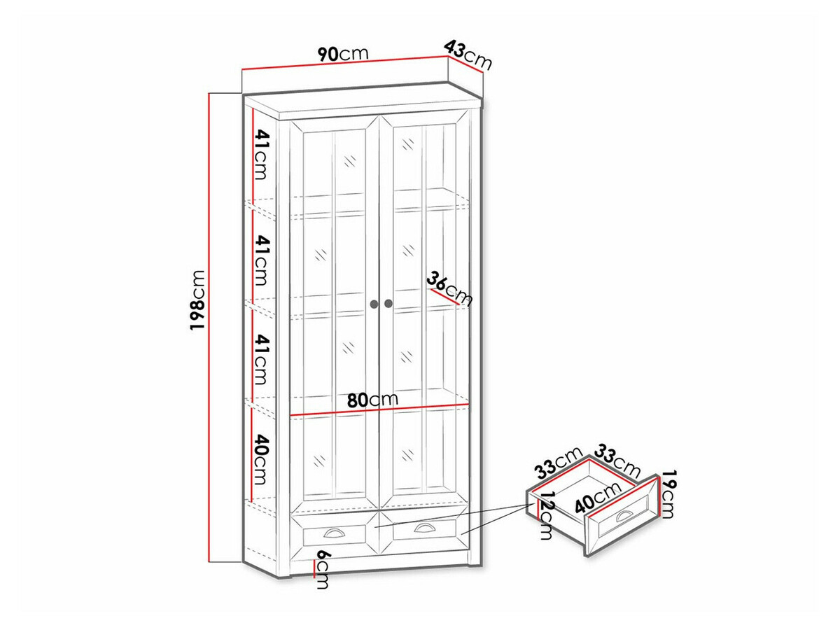 Plaukts Ferdore 146 (Lefkas ozols + Anderson priede)