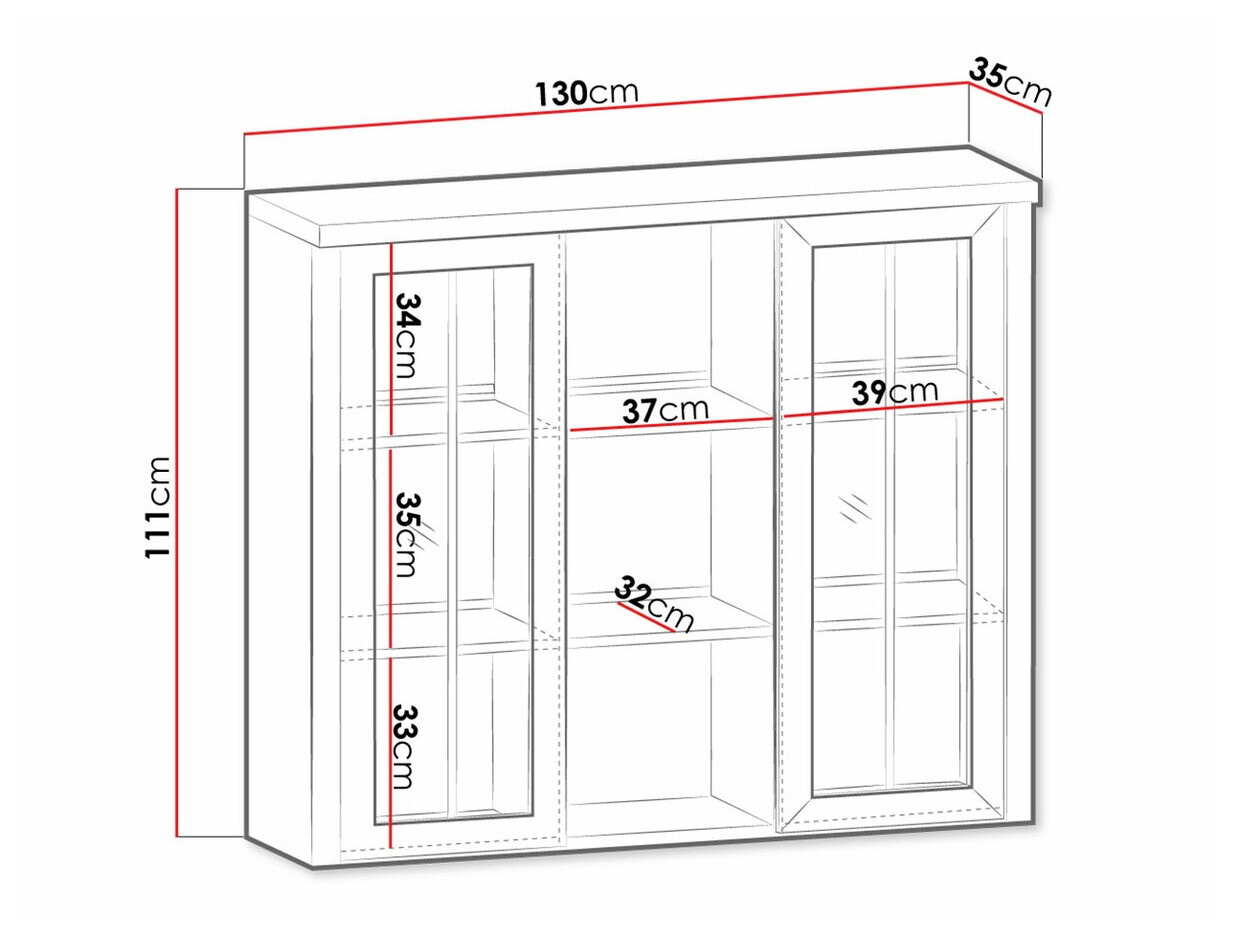 Шкафчик Ferdore 143 (Дуб лефкас + Андерсон Пайн)