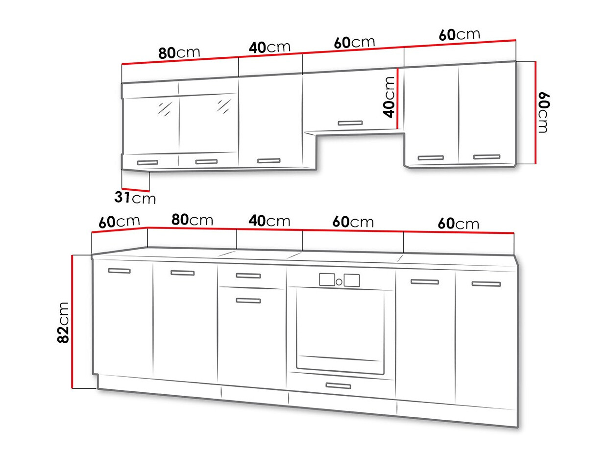 Virtuves komplekts Tucson 162