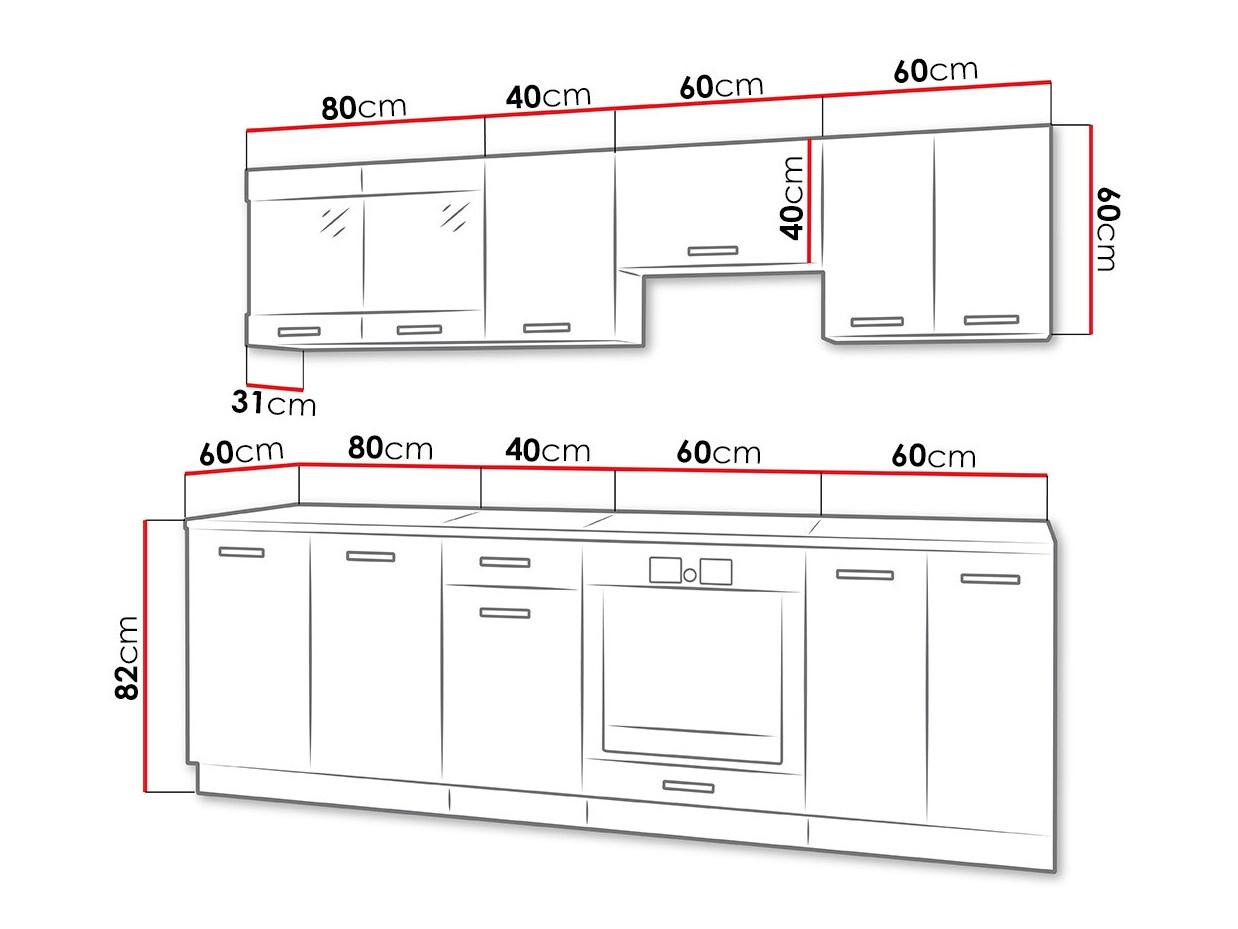 Virtuves komplekts Tucson 163