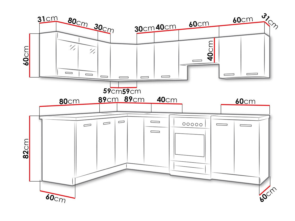 Virtuves komplekts Tucson 164