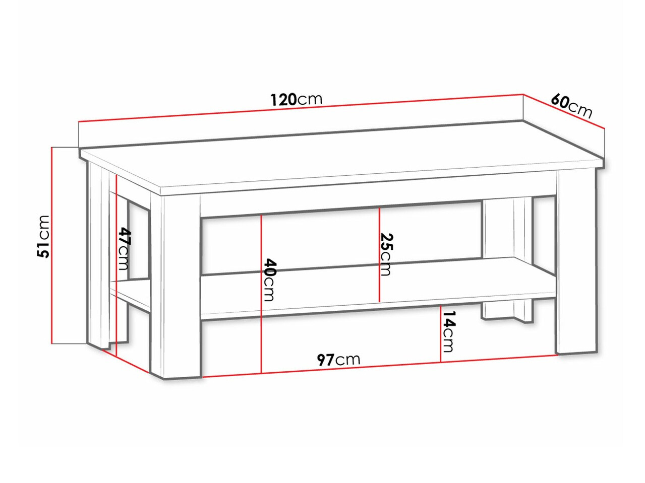 Žurnālu galdiņš Ferdore 149