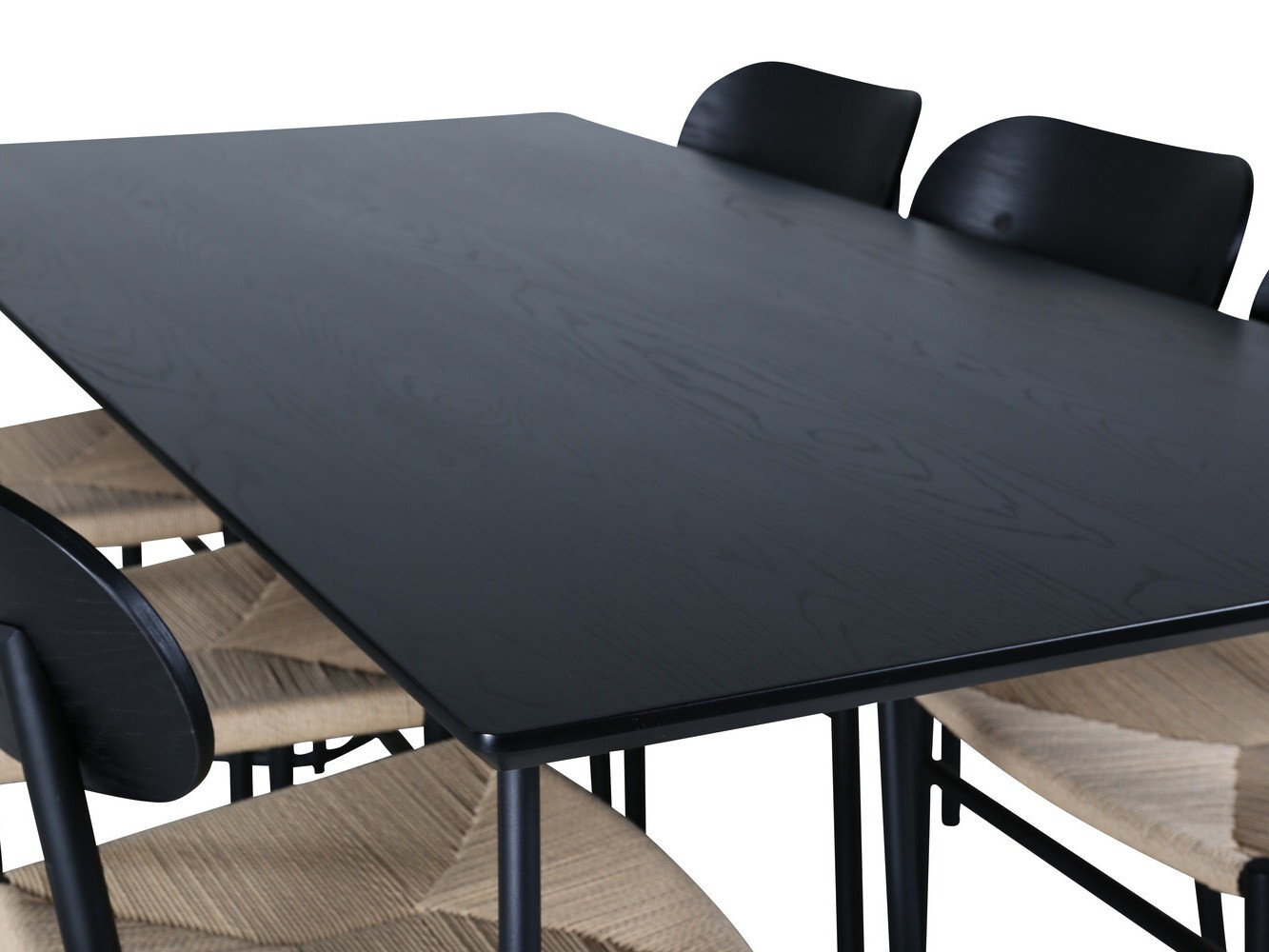 Ēdamistabas komplekts Dallas 2716 (Melns + Gaiši brūns)