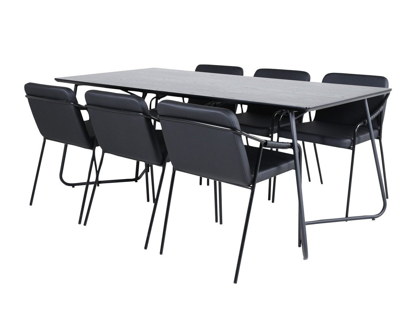 Ēdamistabas komplekts Dallas 2720 (Melns)