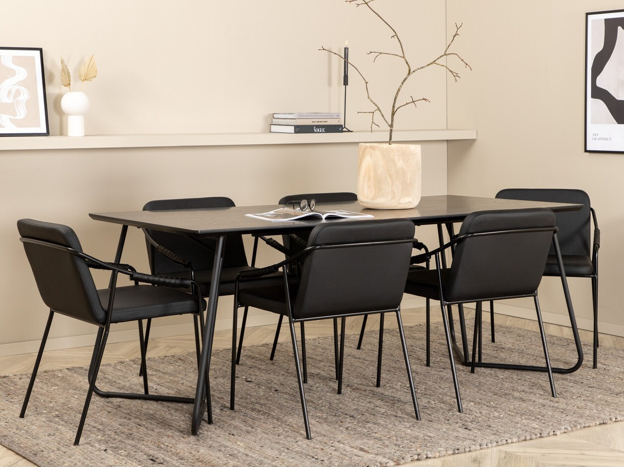 Обеденный гарнитур Dallas 2720 (Чёрный)