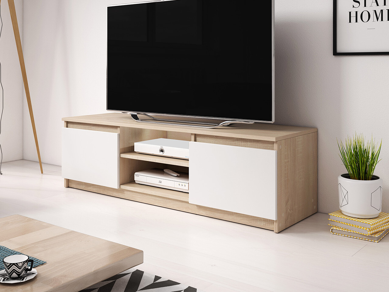 TV galds Sarasota 139 (Sonomas ozols + Balts)