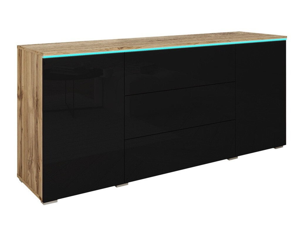 Kumode Sarasota 142 (Votan ozols + Glancēts melns)